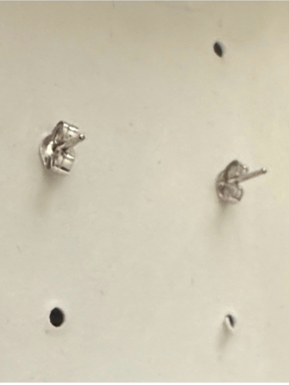 Helzberg Diamonds 14k white gold Ball Stud Earrings - Picture 3 of 3